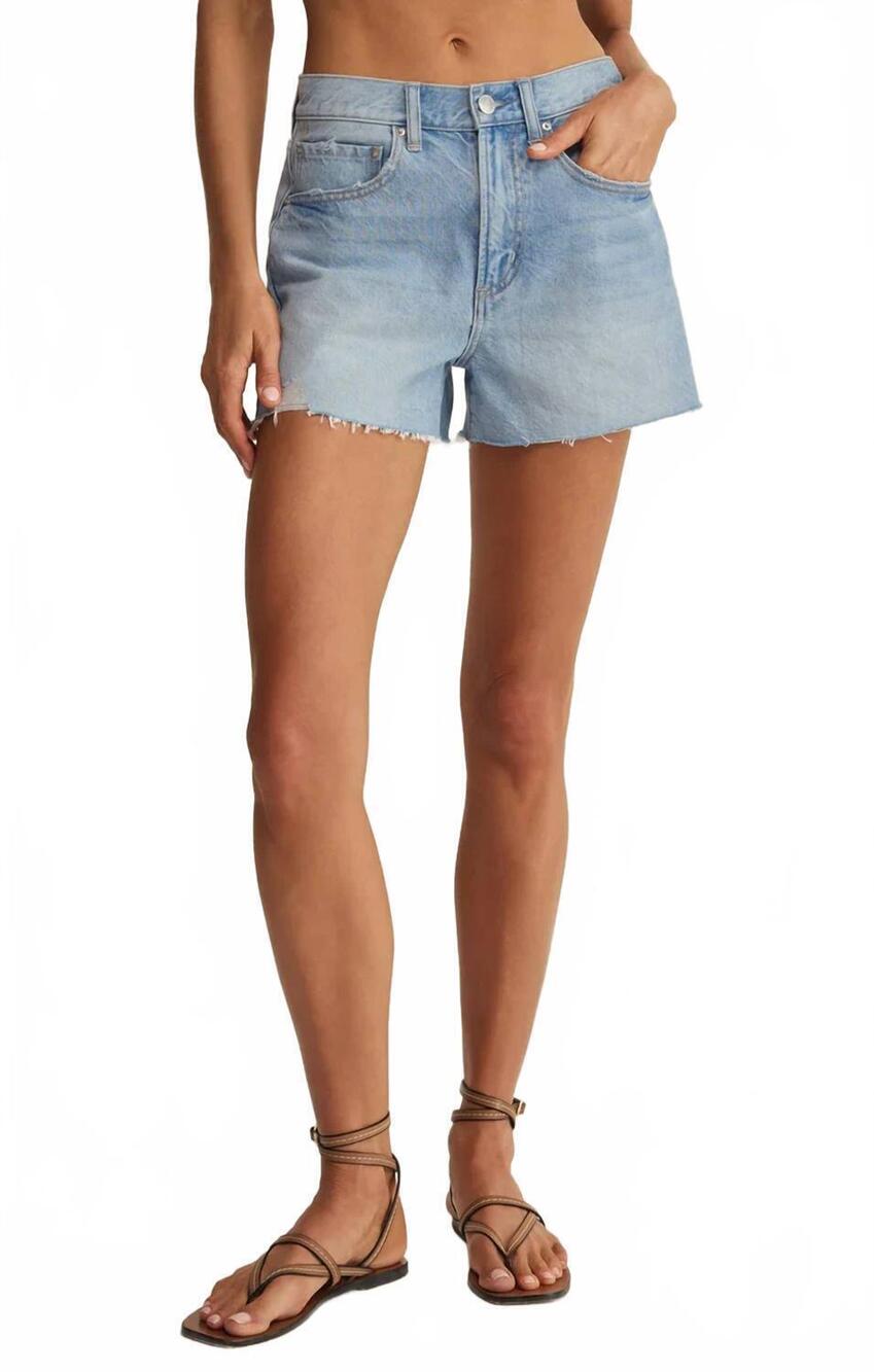 NEW Z SUPPLY alex high rise denim shorts in cove